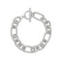Metallic chain-link bracelet